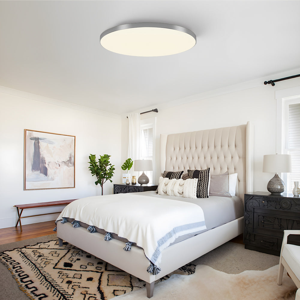 LED Flush Mount Ceiling Light Fixture – Modern Round Ceiling Light