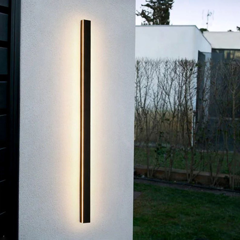 LED Outdoor Wall Light Fixture – Modern Waterproof Linear Exterior Wall Light