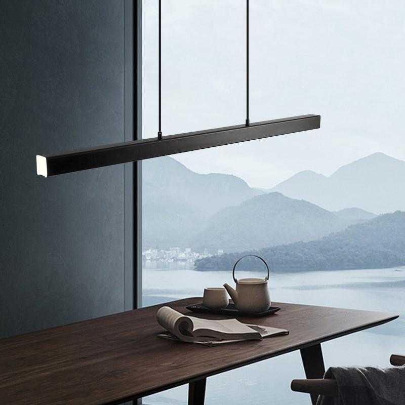 LED Pendant Light Fixture – Modern Linear Kitchen Island Ceiling Light