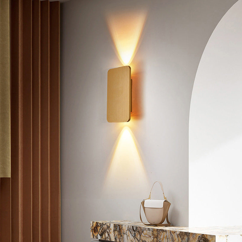 LED Wall Sconce Light Fixture – Modern Rectangular Indoor Wall Light