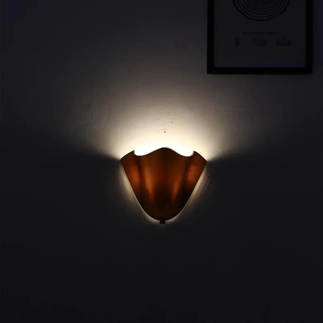 Stained Glass Wall Sconce Light Fixture – Retro Art Deco LED Wall Light