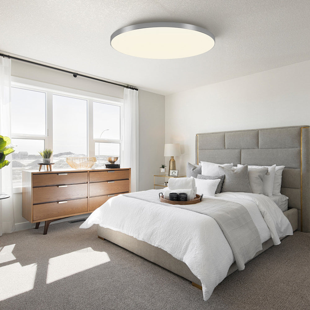 LED Flush Mount Ceiling Light Fixture – Modern Round Ceiling Light