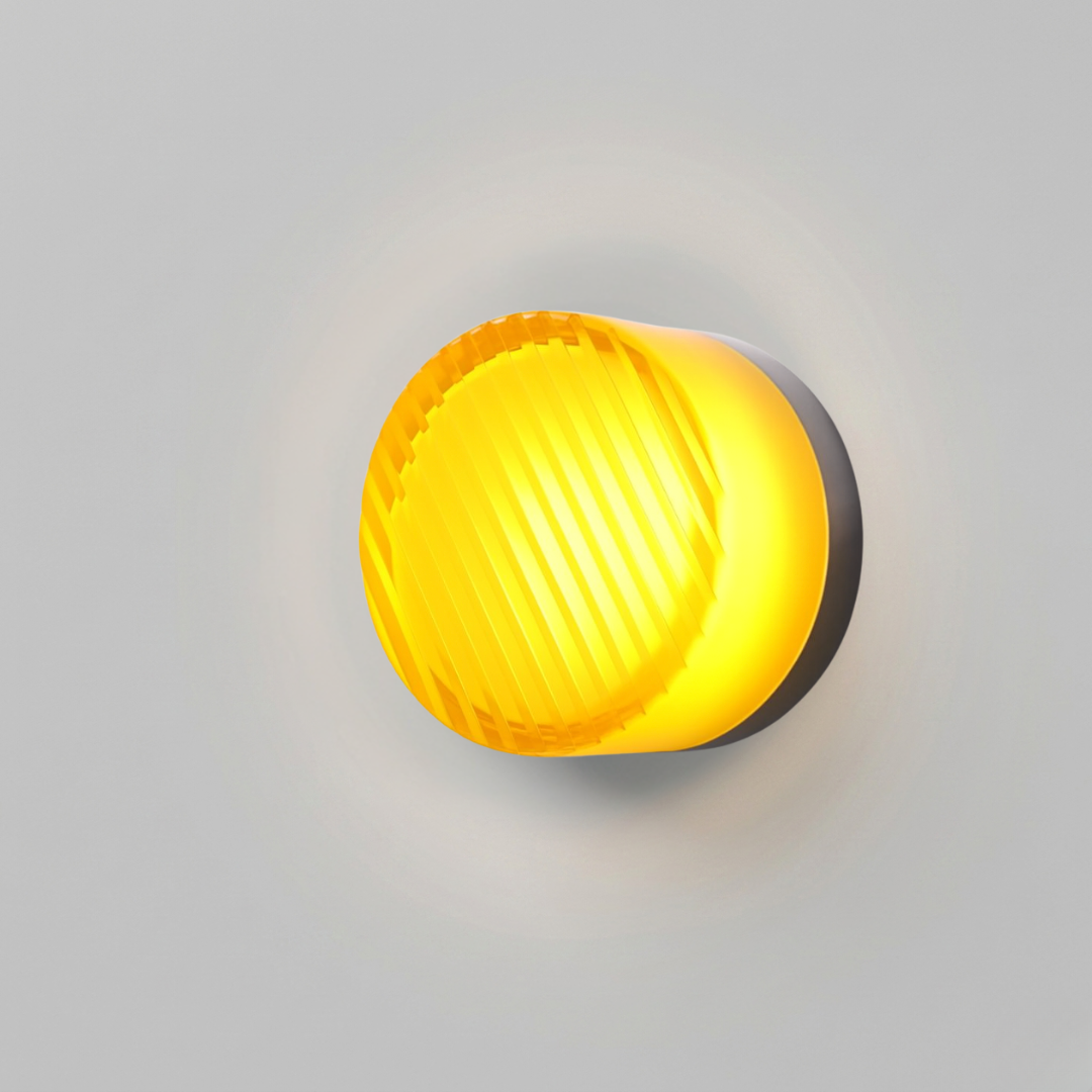 Glass Wall Sconce Light Fixture – Modern Round LED Wall Light