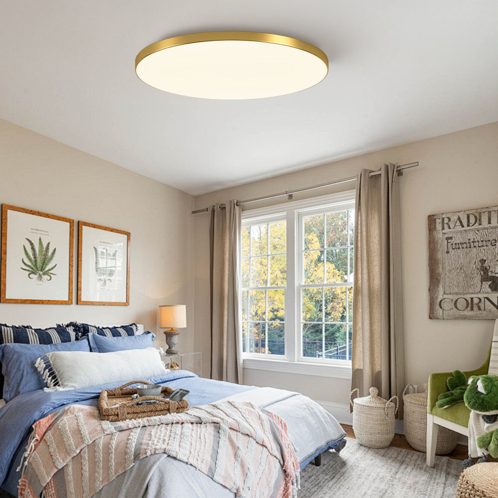 LED Flush Mount Ceiling Light Fixture – Modern Round Ceiling Light
