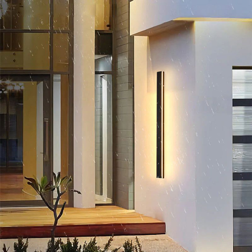 LED Outdoor Wall Light Fixture – Modern Waterproof Linear Exterior Wall Light