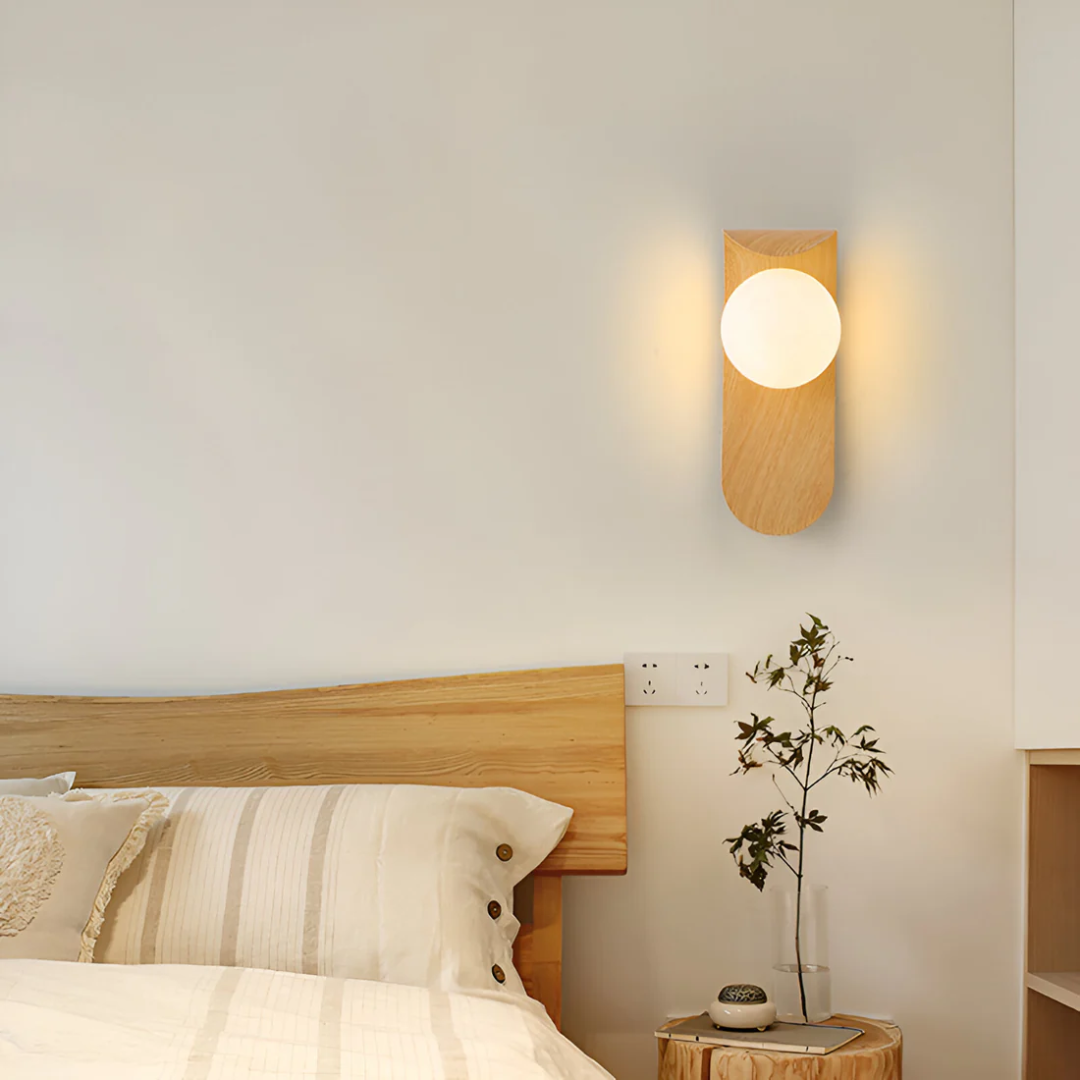 LED Wall Sconce Light Fixture – Modern Marble-Effect Linear Wall Light