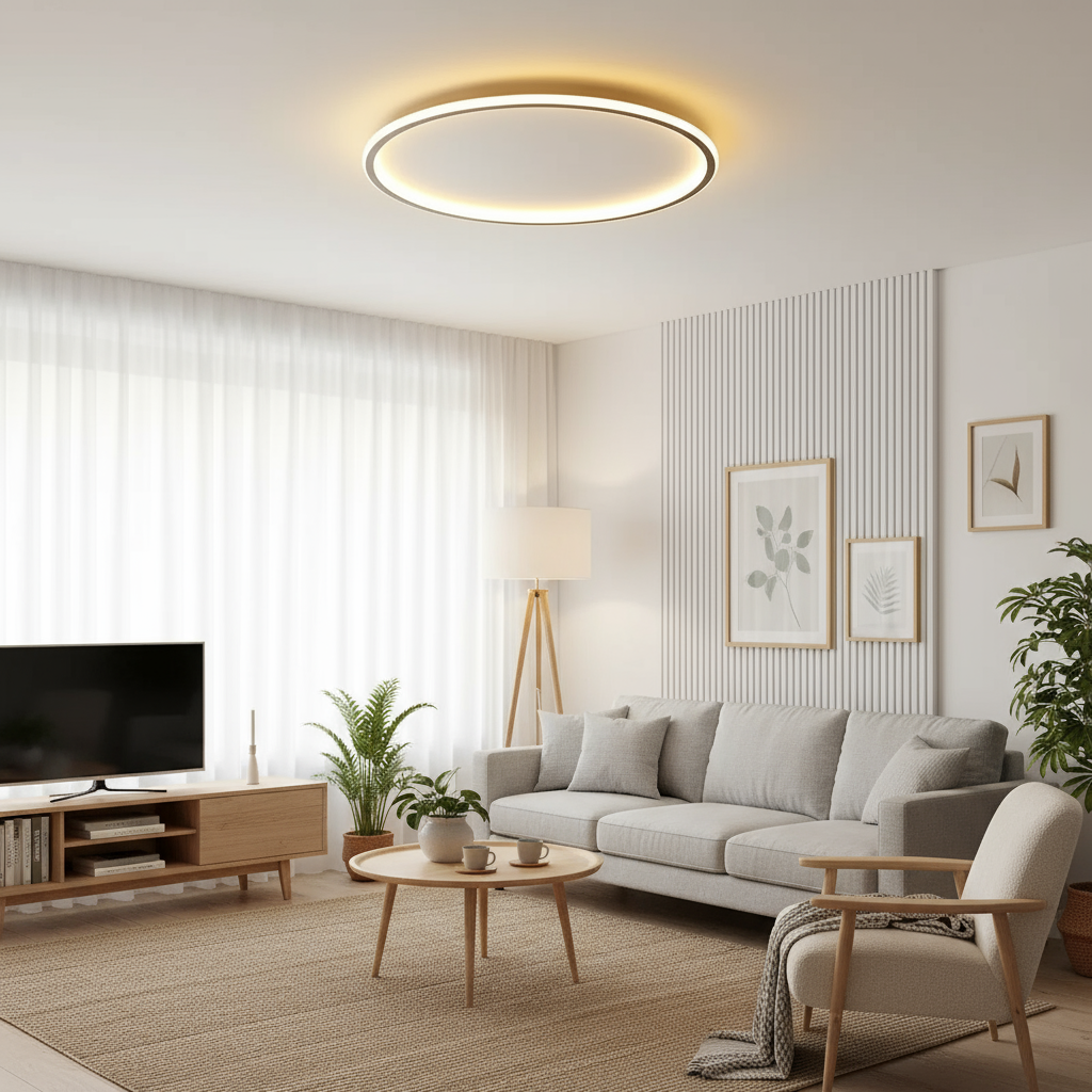 LED Flush Mount Ceiling Light Fixture –  Round Ceiling Light