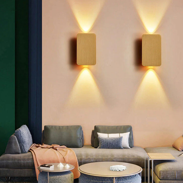LED Wall Sconce Light Fixture – Modern 2-Light Up and Down Wall Light