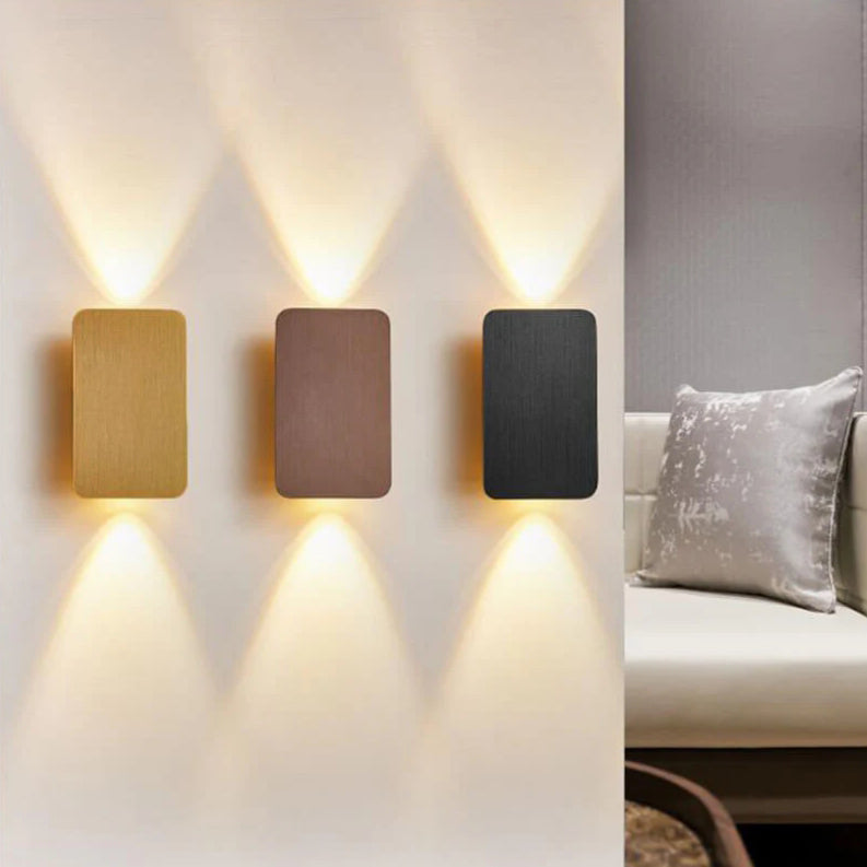 LED Wall Sconce Light Fixture – Modern 2-Light Up and Down Wall Light