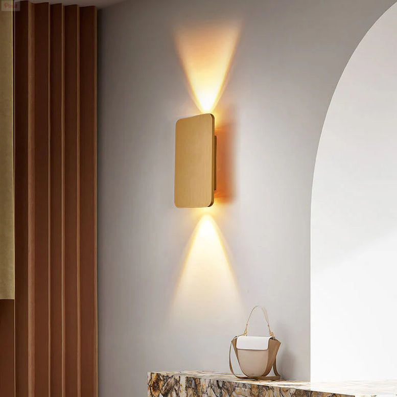 LED Wall Sconce Light Fixture – Modern 2-Light Up and Down Wall Light