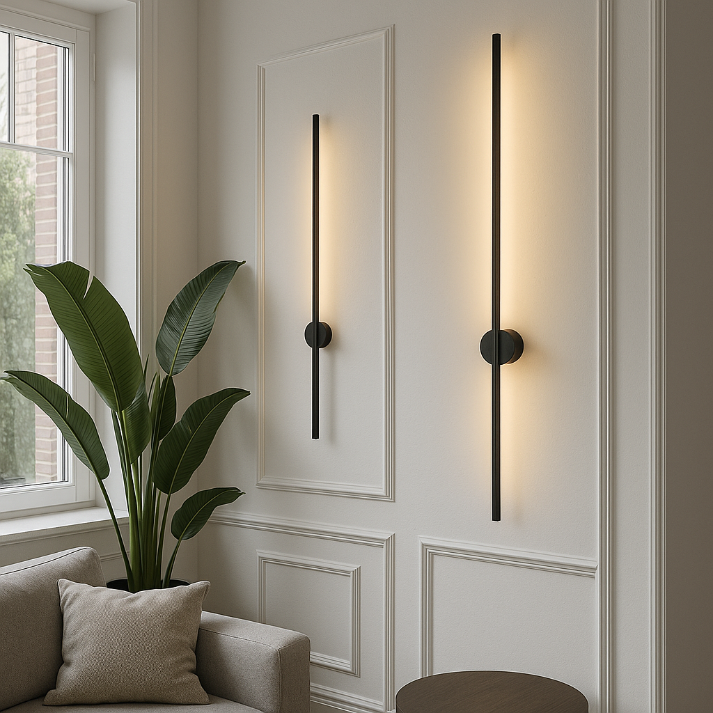 LED Wall Sconce Light Fixture – Modern Vertical Linear Wall Light