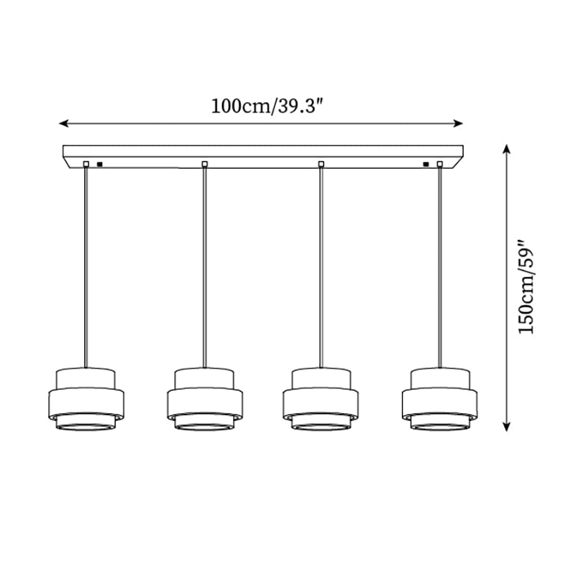 Travertine Pendant Light Fixture – Modern Stone & Walnut Wood Ceiling Light