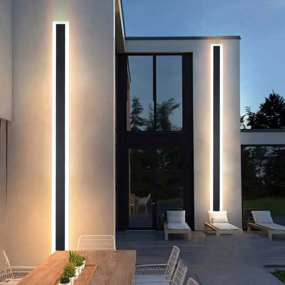 Outdoor Wall Light Fixture – Modern Waterproof Linear LED Wall Sconce