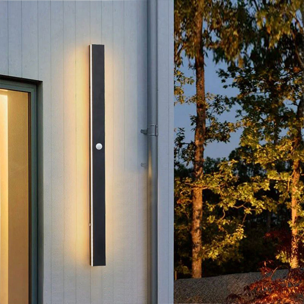 LED Outdoor Wall Light Fixture – Modern Waterproof Linear Exterior Wall Light