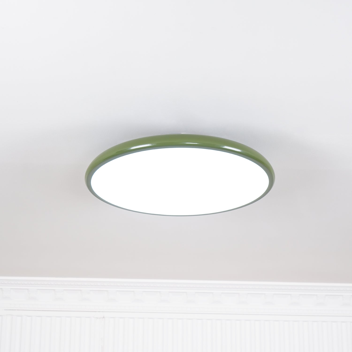 Adjustable LED Ceiling Light Fixture – Modern Round Semi Flush Mount Light