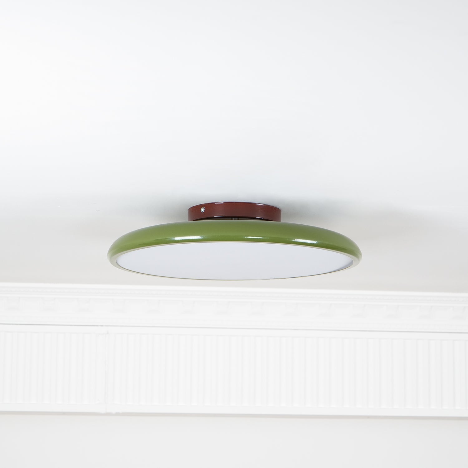 Adjustable LED Ceiling Light Fixture – Modern Round Semi Flush Mount Light