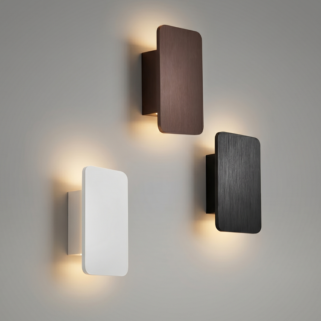 LED Wall Sconce Light Fixture – Modern Rectangular Indoor Wall Light