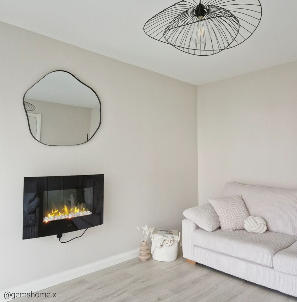 Black Wire Pendant Light Fixture – Modern Dome Ceiling Light