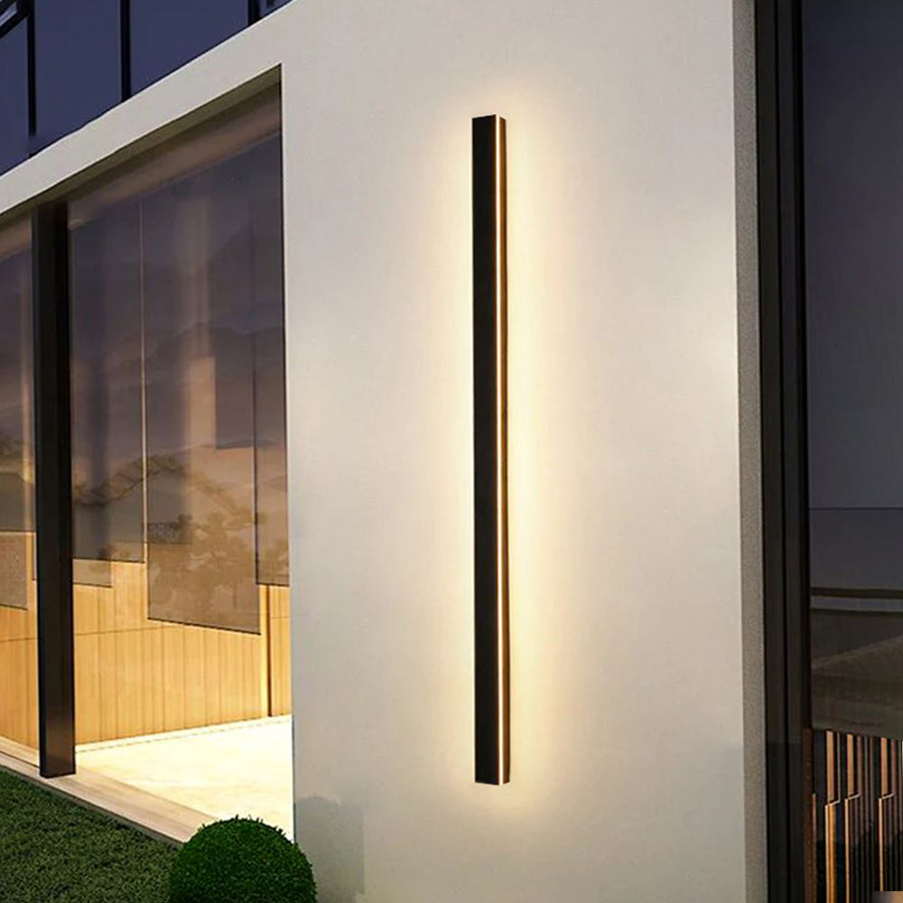 LED Outdoor Wall Light Fixture – Modern Waterproof Linear Exterior Wall Light