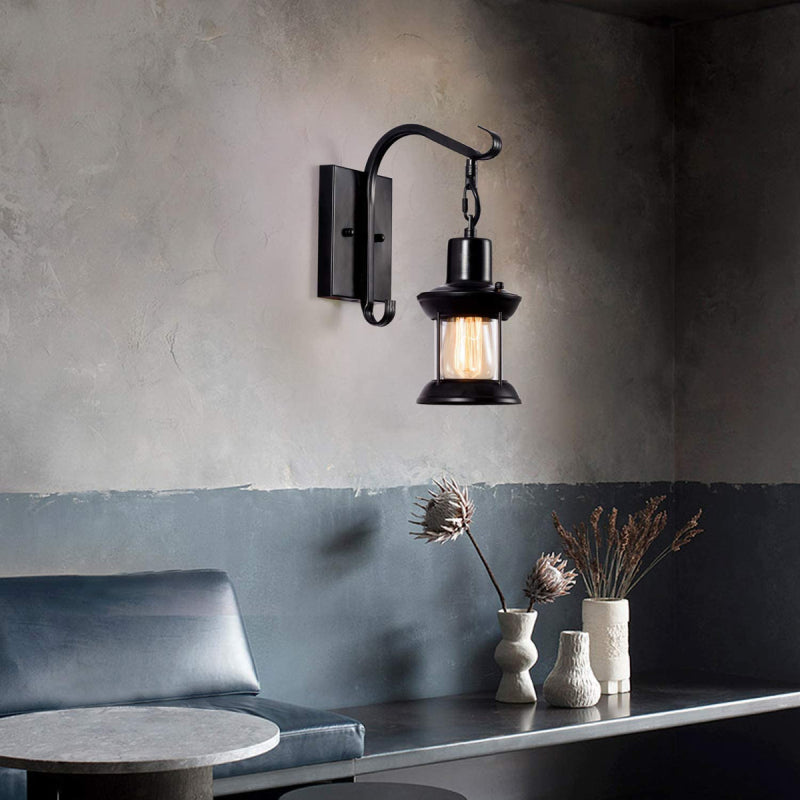Industrial Wall Sconce Lighting Fixture – Vintage Farmhouse Rustic Wall Light