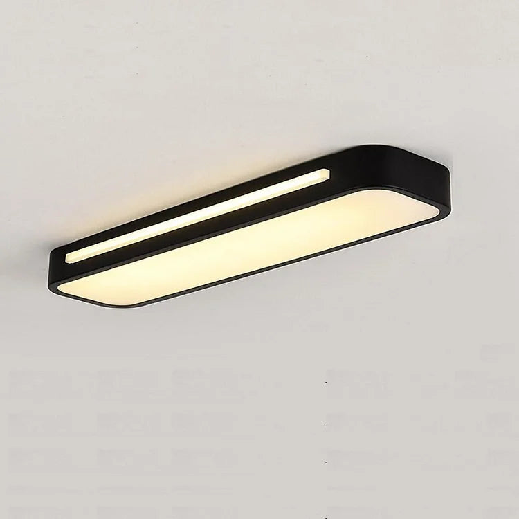 LED Flush Mount Ceiling Light Fixture – Modern Linear Ceiling Light