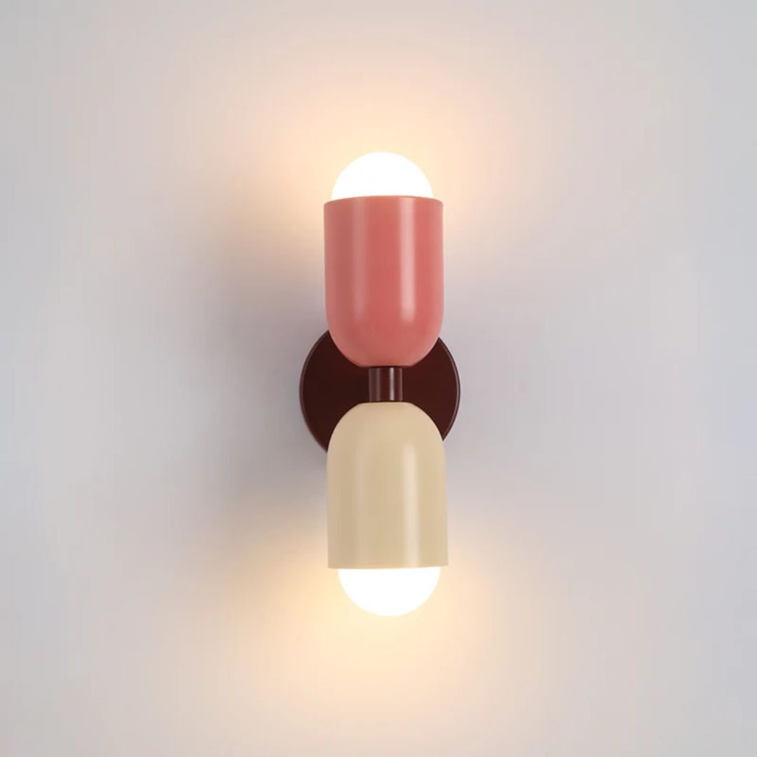LED Wall Sconce Light Fixture – Modern Up and Down Cylinder Wall Light