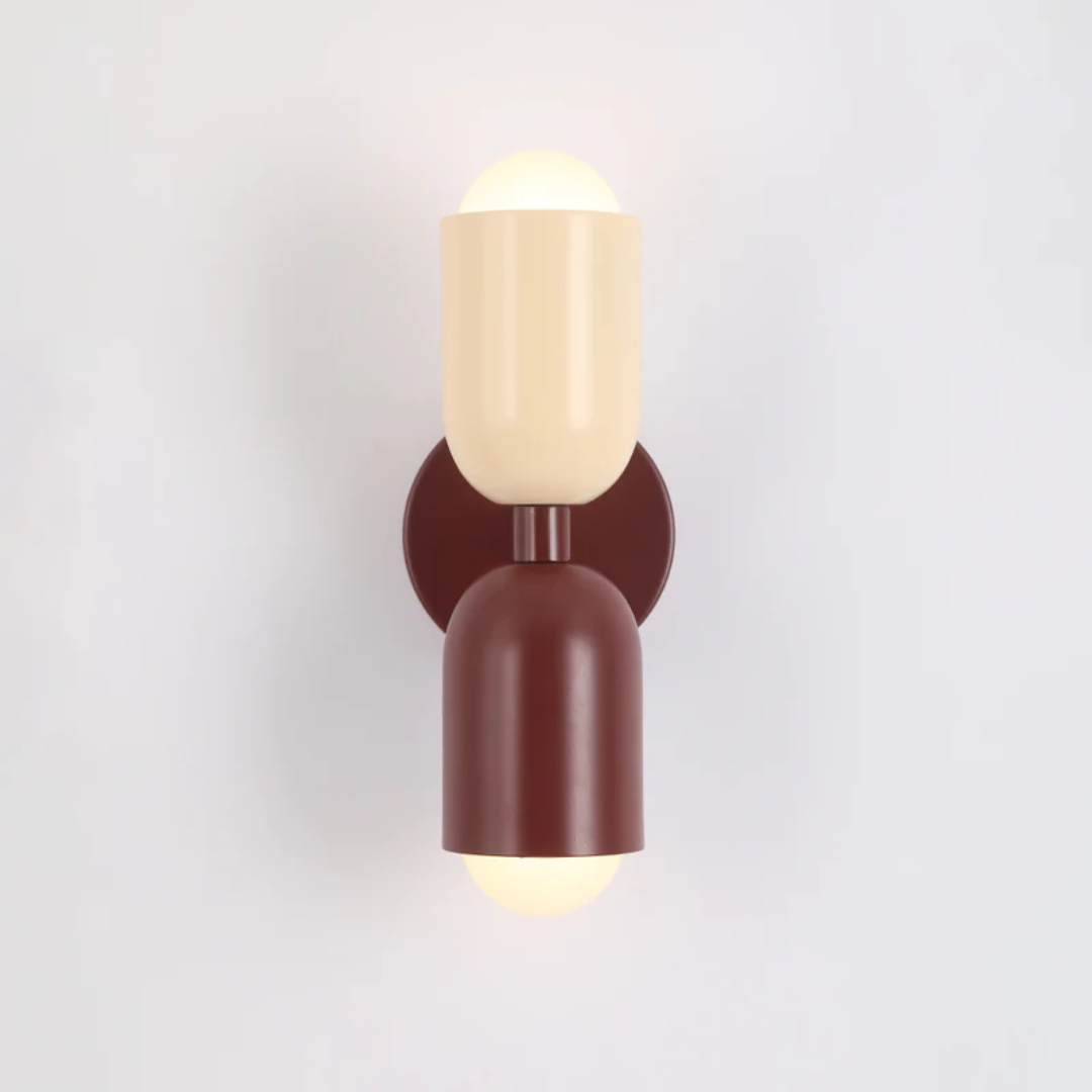 LED Wall Sconce Light Fixture – Modern Up and Down Cylinder Wall Light