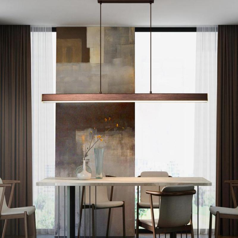 LED Pendant Light Fixture – Modern Linear Kitchen Island Ceiling Light