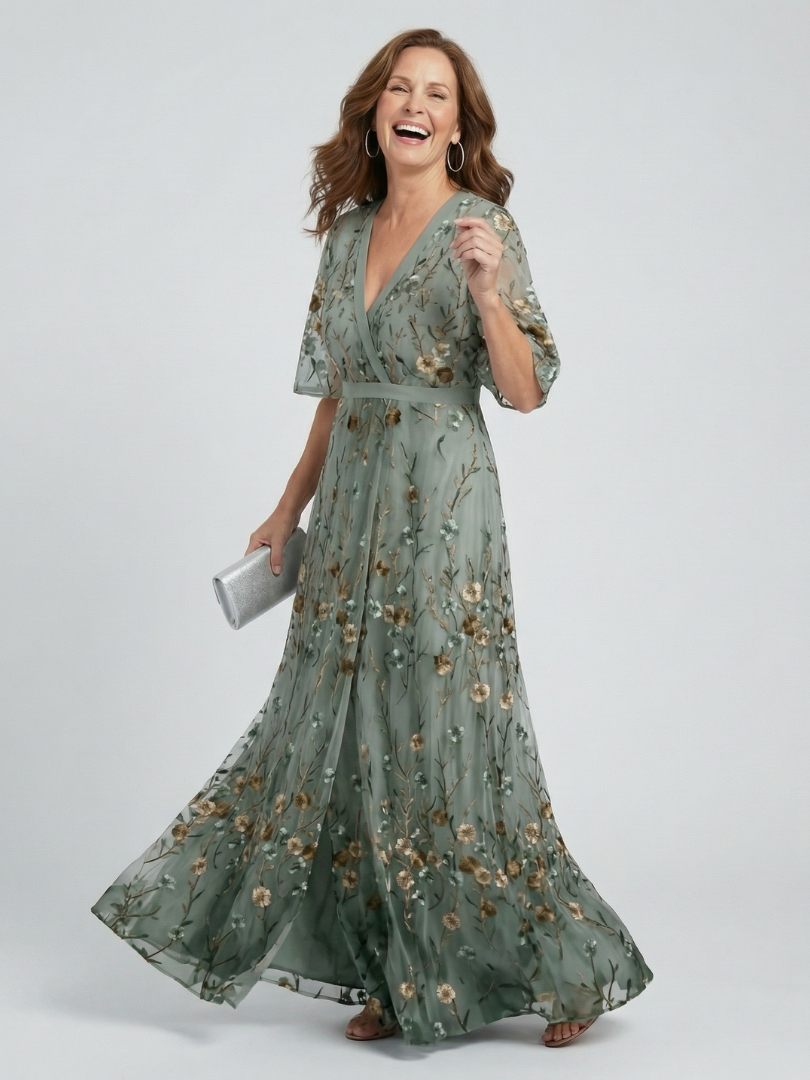 Floral Maxi Halter Dress – Evening-Ready Elegance