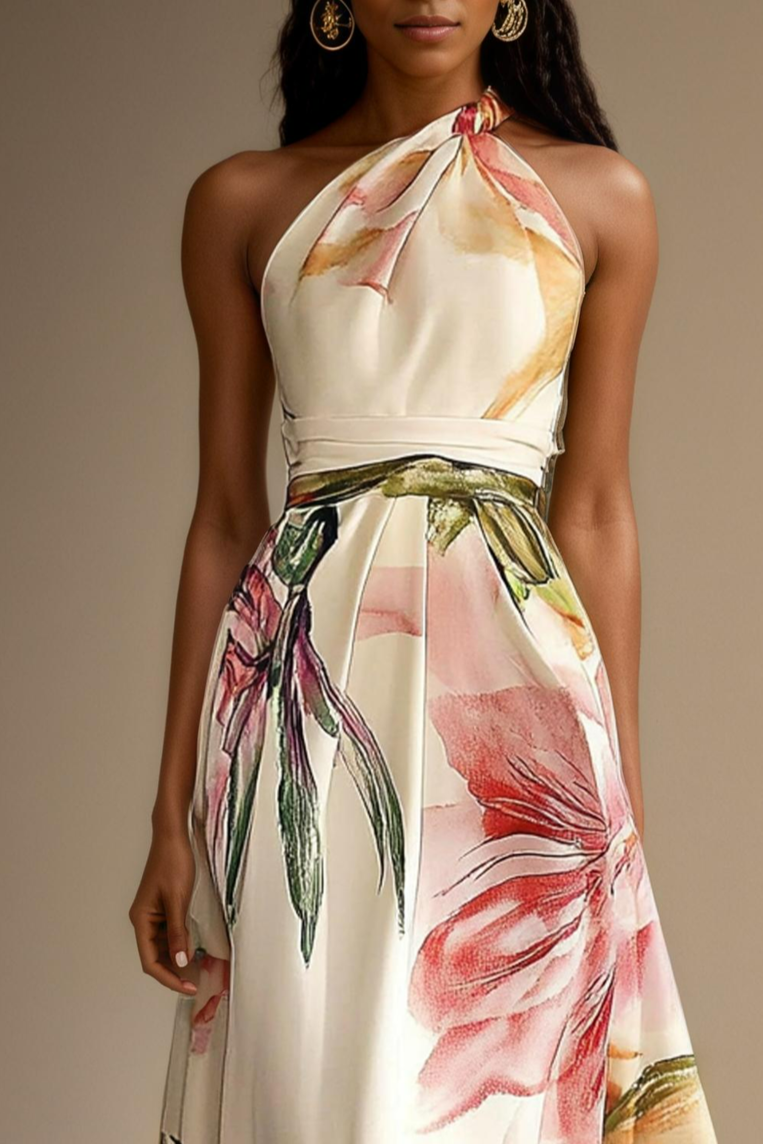 Floral Maxi One-Shoulder Wedding Guest Dress – Polished Warm-Weather Look