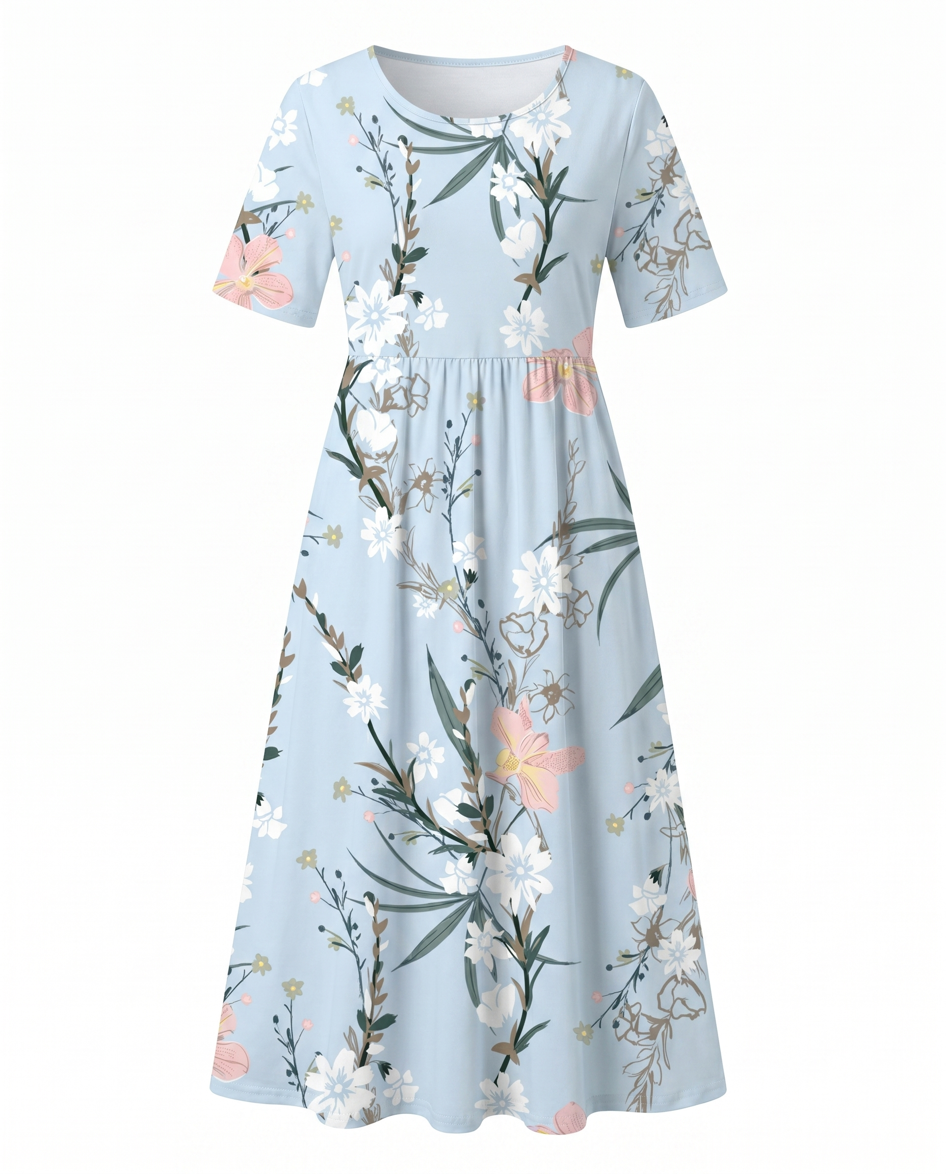 Floral Midi A-Line Jumpsuit – Relaxed Holiday Look