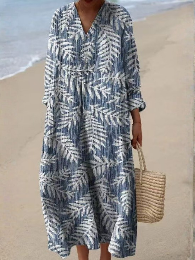 Floral Midi Dress – Relaxed Daytime Look