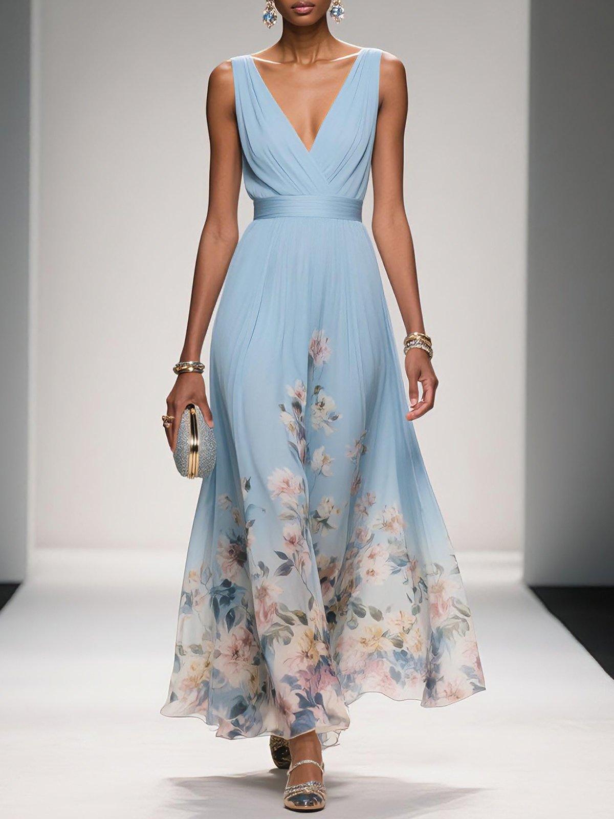 Floral Wrap Jumpsuit – Elegant Occasion Silhouette