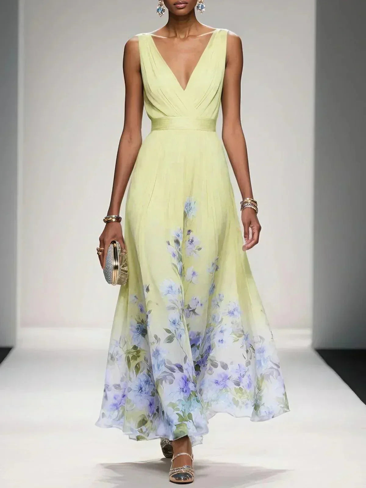 Floral Wrap Jumpsuit – Elegant Occasion Silhouette