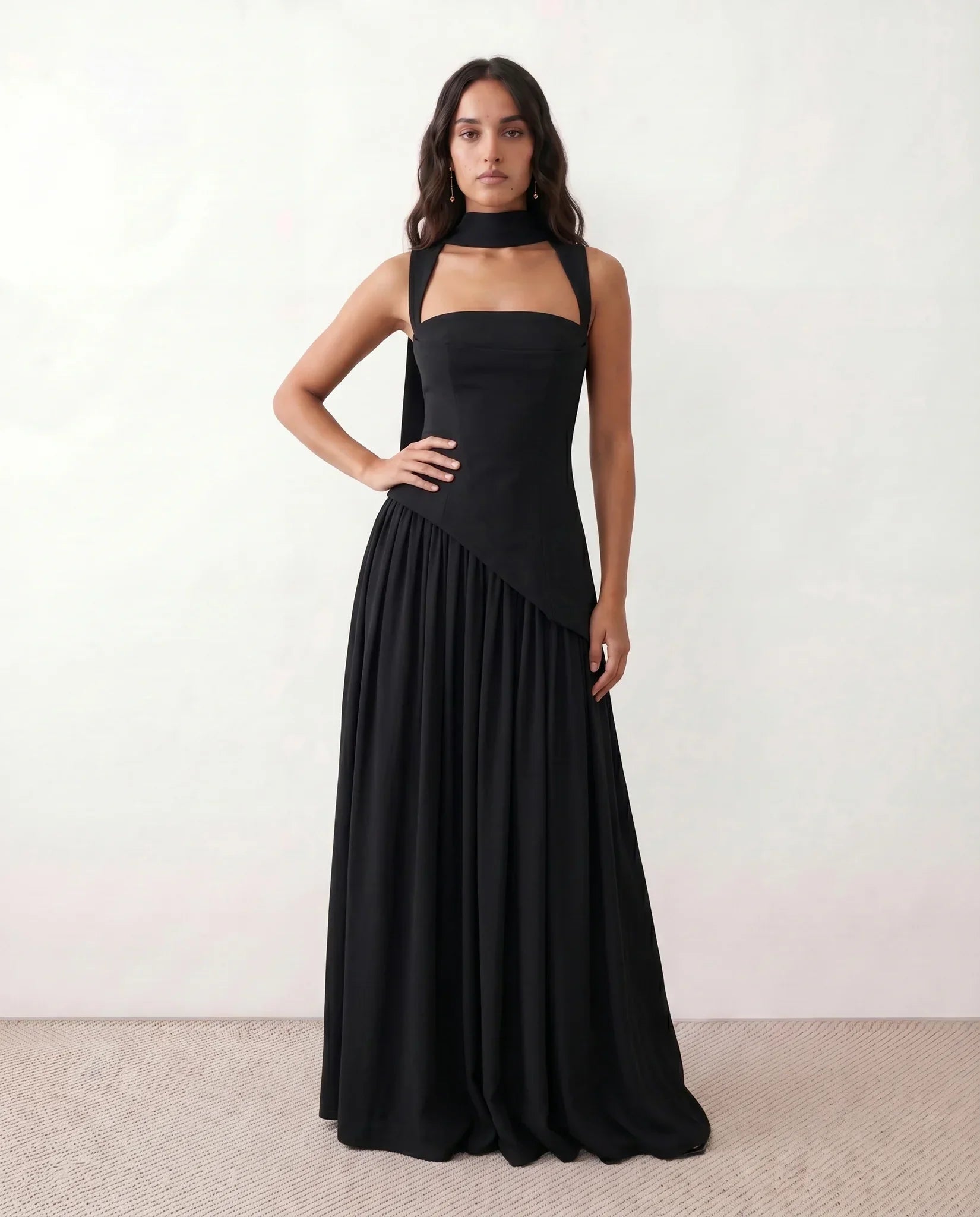 Lace Maxi A-Line Dress – Elegant Warm-Weather Style