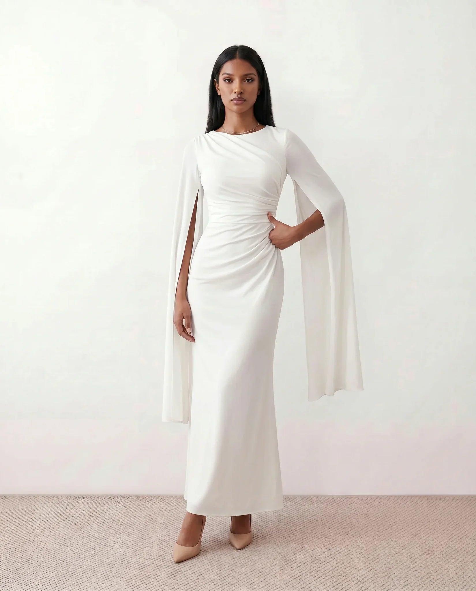 Lace Maxi Bodycon Wedding Guest Dress – Elegant Summer Style