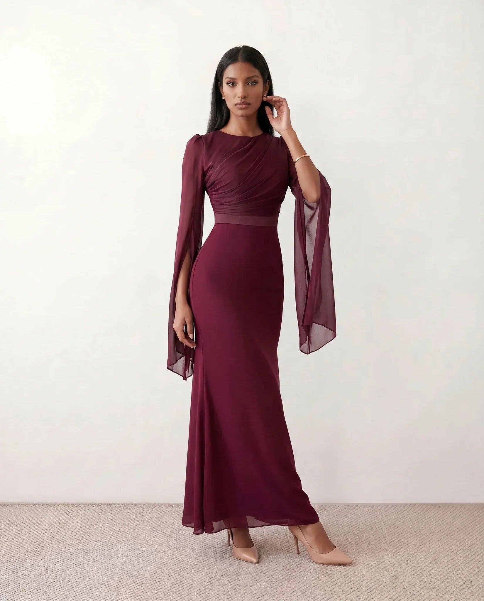 Lace Maxi Bodycon Wedding Guest Dress – Elegant Summer Style