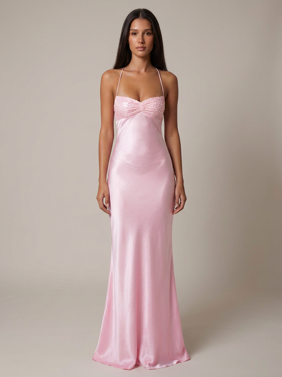 Lace Maxi Sweetheart Dress – Evening-Ready Elegance