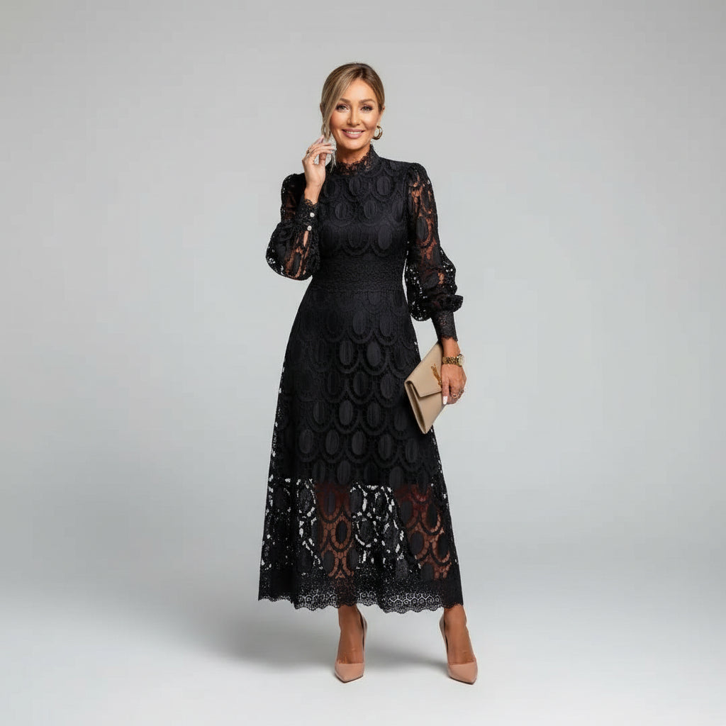 Lace Midi Bodycon Wedding Guest Dress – Polished Warm-Weather Look