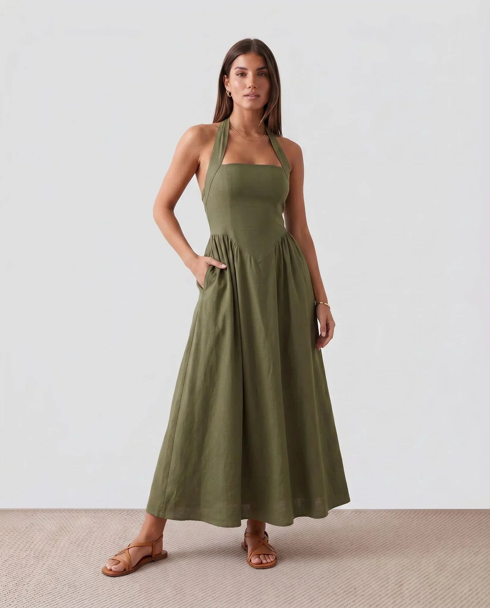 Maxi A-Line Dress – Evening-Ready Elegance