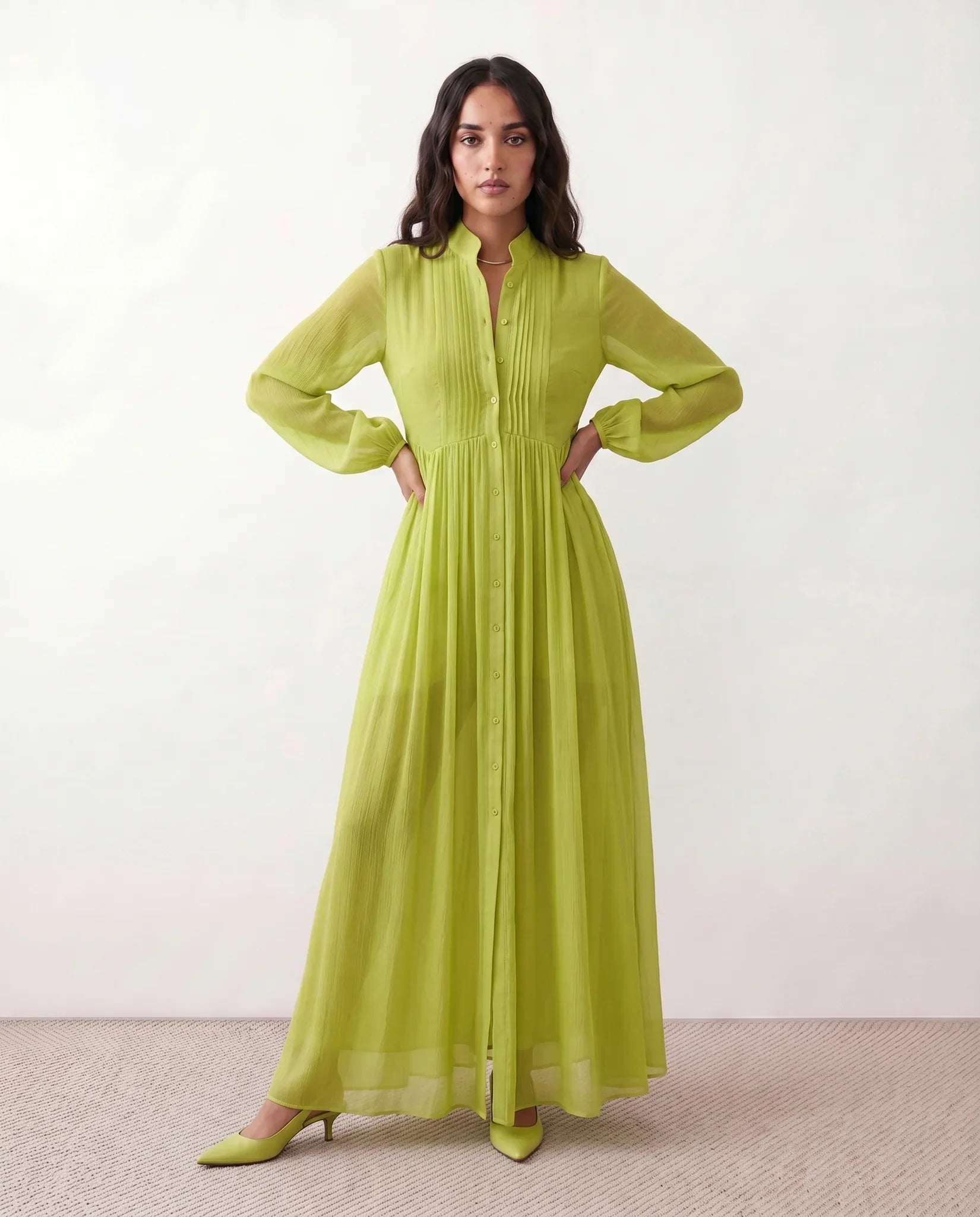 Maxi A-Line Wedding Guest Dress – Effortless Elegance