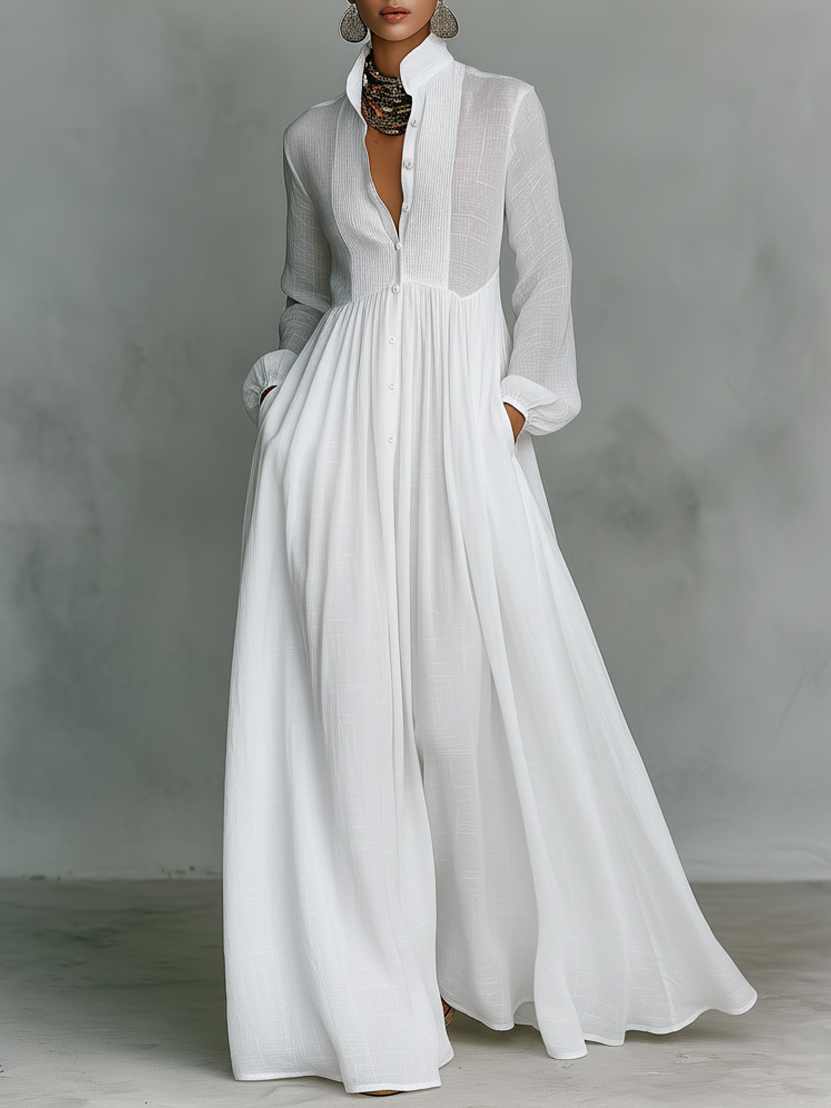 Maxi Collared Dress – Smart Everyday Style