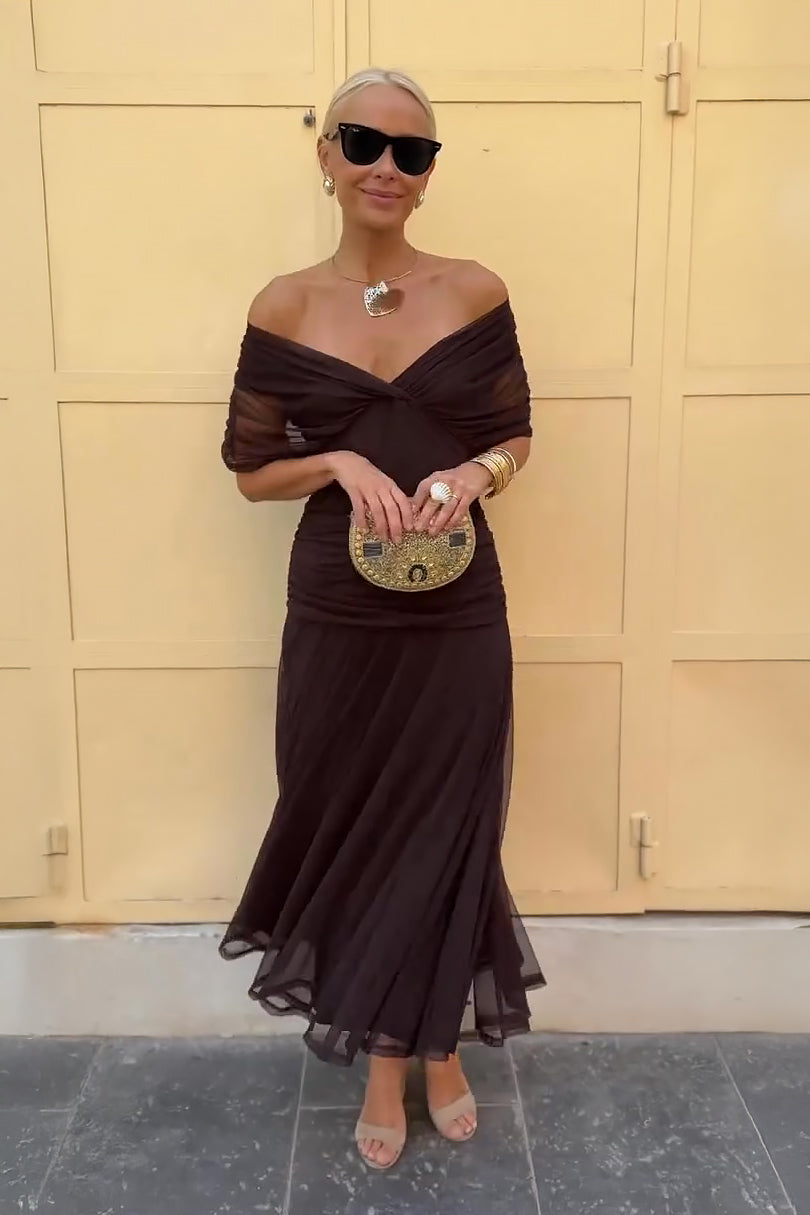 Maxi One-Shoulder Dress – Evening-Ready Elegance