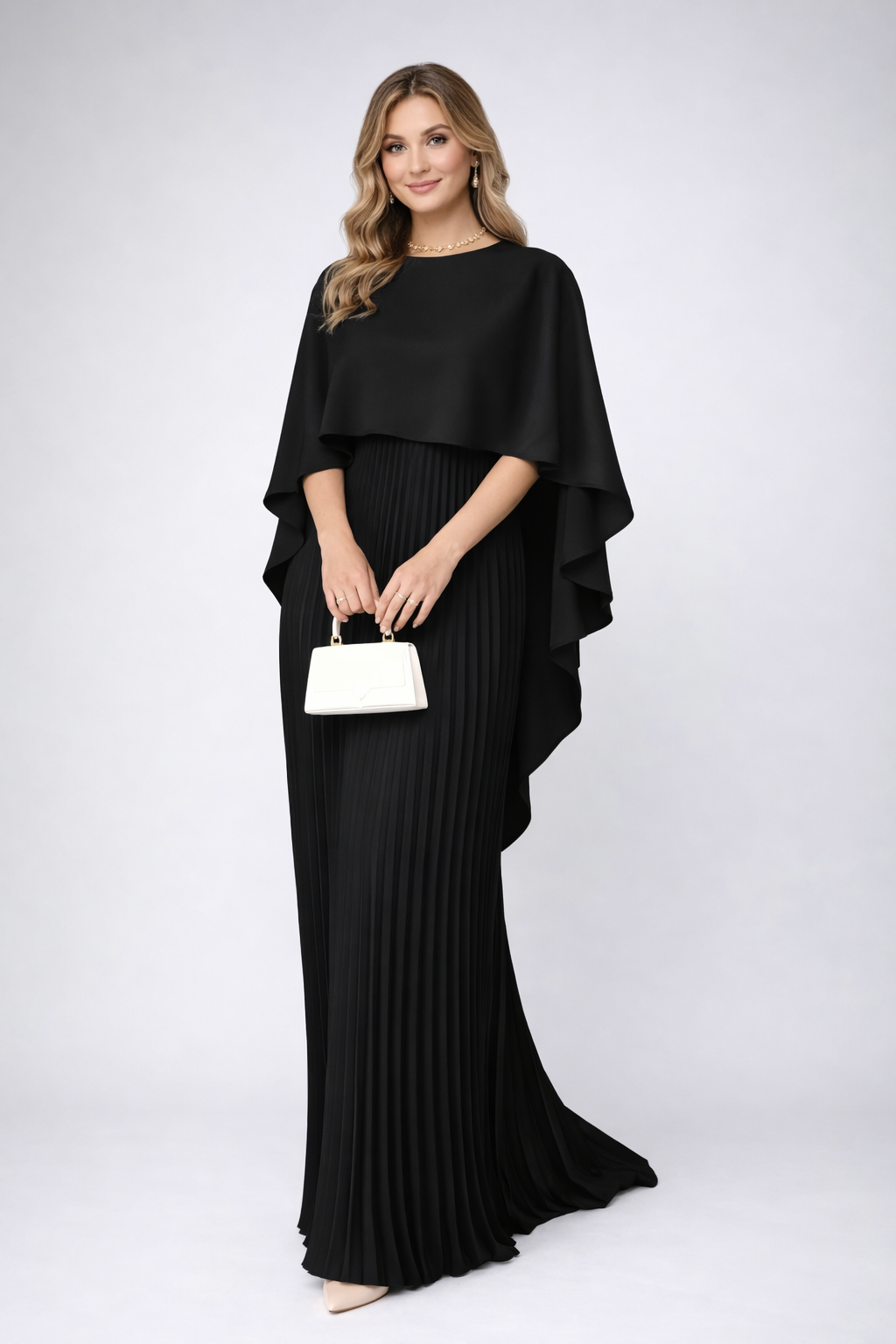 Maxi Pleated Dress – Elegant Occasion Silhouette