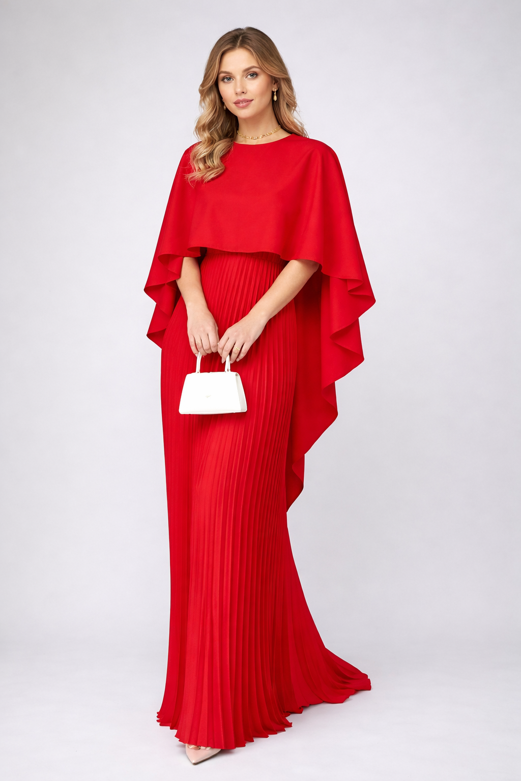 Maxi Pleated Dress – Elegant Occasion Silhouette