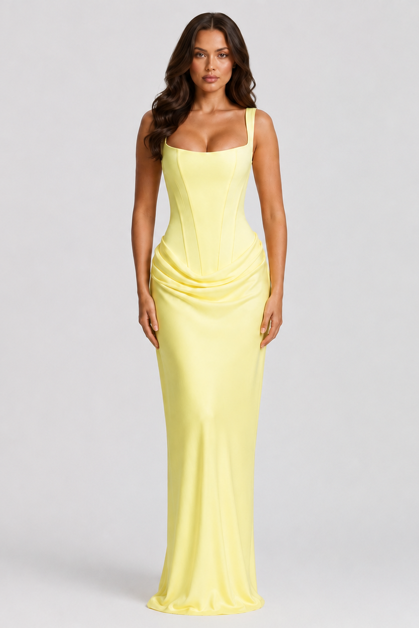 Maxi Pleated Dress – Evening-Ready Elegance