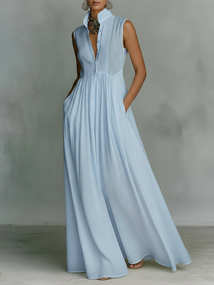 Maxi Sleeveless Dress – Relaxed Holiday Look