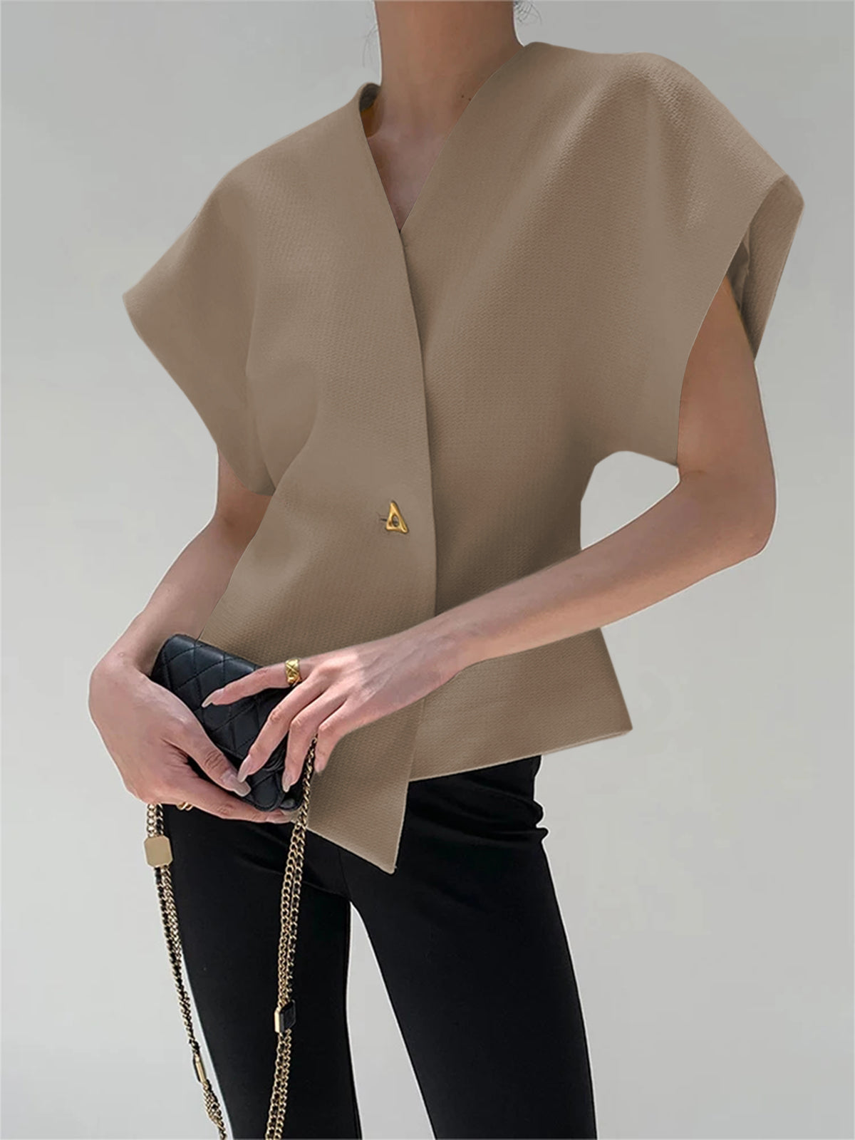 Maxi V-Neckline Blouse – Refined Everyday Ease