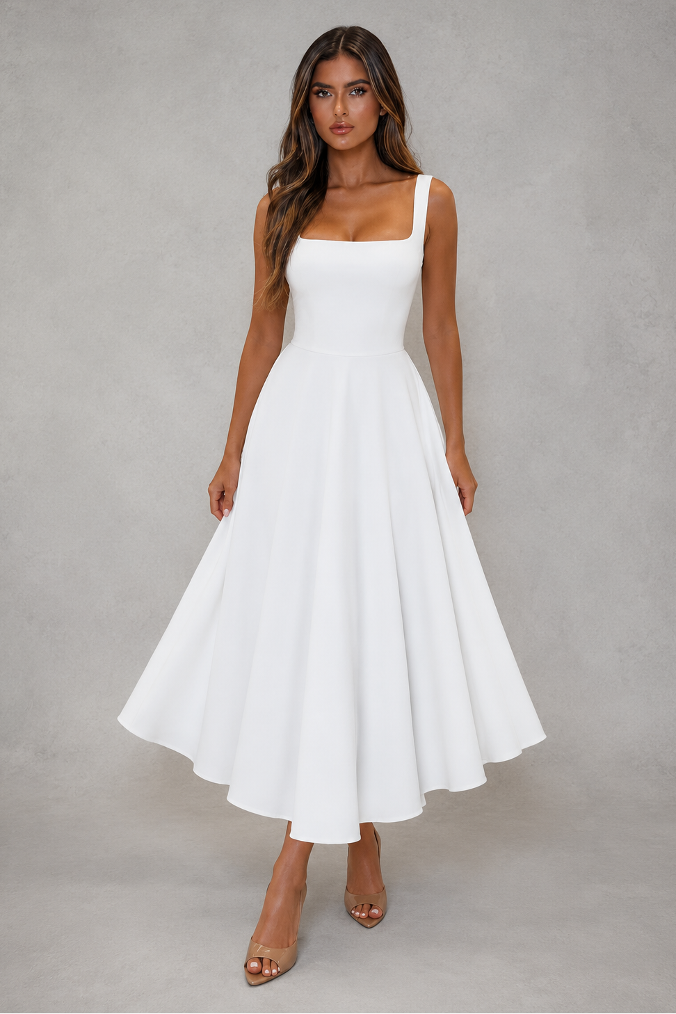 Midi A-Line Dress – Smart Everyday Style