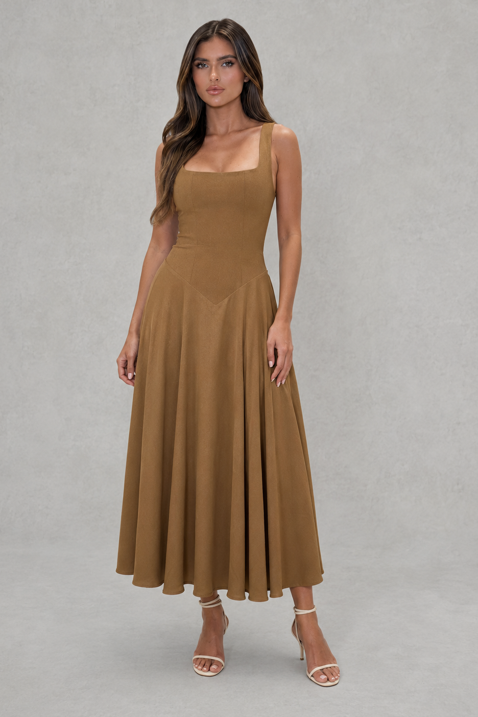 Midi A-Line Dress – Smart Everyday Style